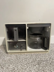 VTG 80s Black & Decker Spacemaker Analog Clock 10 Cup Under Cabinet Coffee Maker - Picture 1 of 16