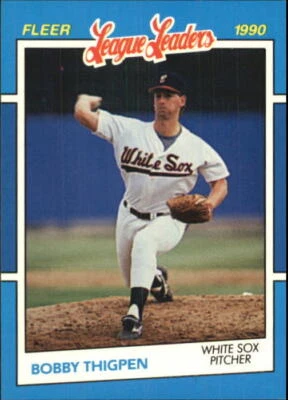 1990 Fleer League Leaders #39 Bobby Thigpen - NM-MT - Image 1 of 2