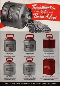 1954 Boston Celtics Bob Cousy Baloncesto sin fisuras, Therm-A-Jugs anuncio impreso - Imagen 1 de 2