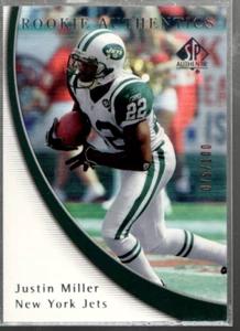 A2829- 2005 SP Authentic Rookie Gold 100 #117 Justin Miller /100 - Picture 1 of 2
