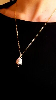 Collana Donna Ghita Jewels con Charm Campanellina Rosa e con Strass - Immagine 1 di 4