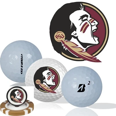 Семинолы NCAA Florida State • Мячи для гольфа упаковка 12 шт. • Bridgestone Tour B RX - Изображение 1 из 3
