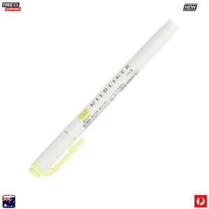 Zebra Double-Sided Mildliner Highlighter - Colour Mild Yellow - Free Shipping - Picture 1 of 1