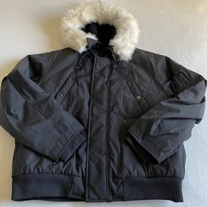 COACH Men XL Short Winter Black Parka Jacket - Picture 1 of 15