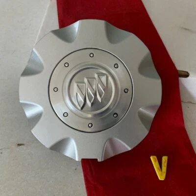 #V (1) 2005-2009 Buick Lacrosse Allure Factory OE Center Hub Cap silver 9595038  - Image 1 of 4