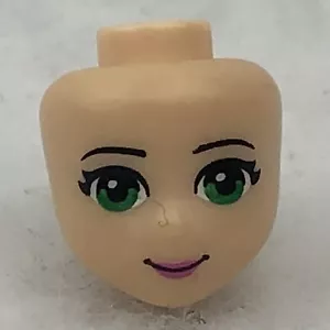 LEGO 98704 Light Nougat Mini Doll, Head Friends W/ Thin Black Eyebrows - Picture 1 of 3