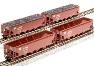 Broadway Limited N Scale ~ Santa Fe ATSF ~ 70-Ton Hopper w/Load ~ 4 Pack ~ 7433 - Picture 1 of 9
