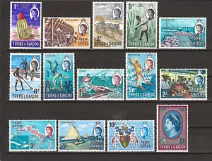 TURKS & CAICOS ISLANDS 1967 SG 274/287 MNH - Picture 1 of 2