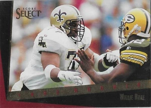 1993 Select #181 Willie Roaf RC New Orleans Saints Louisiana Tech HOF - Foto 1 di 1