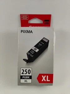 GENUINE CANON PIXMA 250 XL PGBK BLACK INK TANK CARTRIDGE NEW - Picture 1 of 5