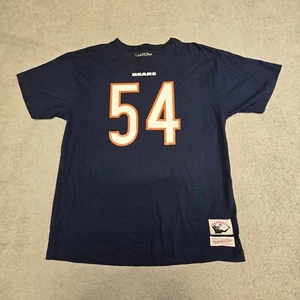 Brian Urlacher Mitchell & Ness Chicago Bears Men's Name & Number Jersey T-Shirt - Picture 1 of 8