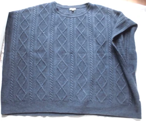 TOP! Oversize / Ärmelloser Pulli "Strandfein" Gr. M,blau,100 % Wolle TOP ZUSTAND - Bild 1 von 1