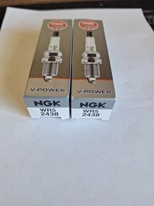 Paquete de 2 bujías NGK 2438 WR5 V-Power para Ford Lincoln Mercury Dodge 18 mm - Imagen 1 de 1
