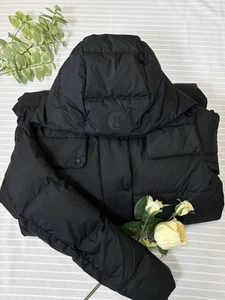 Chaqueta Larga Lululemon Wunder Puff Nueva con Etiquetas - Negra - Talla 0 - Imagen 1 de 20