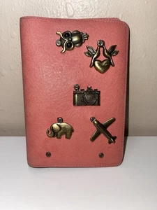 Custom Passport Holder Pink With Pins - Picture 1 of 6