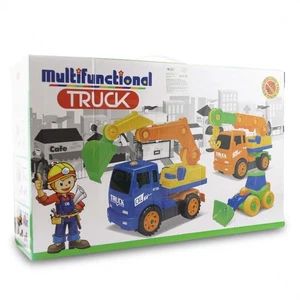 Baufahrzeuge Set LEAN Toys TRUCK | blau - Bild 1 von 2