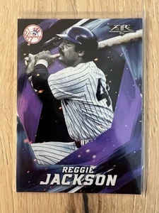 2017 Topps Fire - Reggie Jackson #182 Purple /99 - Picture 1 of 2