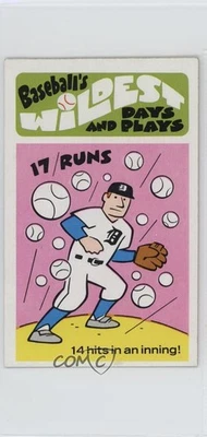 1974 Fleer Cloth Patches Laughlin Baseball's Wildest Days and Plays #9 - Image 1 of 2