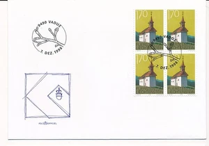 D120454 Buildings Architecture FDC Liechtenstein - Picture 1 of 1