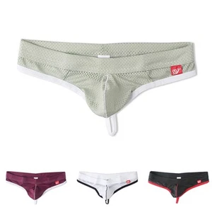 Atmungsaktiv Mesh Bulge Pouch G String Bikini Unterhose Tanga Slip für Jungs - Picture 1 of 31