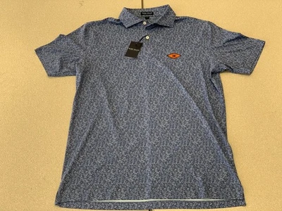 Nuevo con etiquetas Polo Indian Creek Country Club Peter Millar Corona Artesanal Floral Azul M  Foto 1 de 4