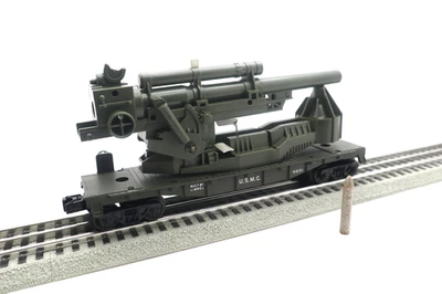 Lionel PW, 1961-64, #6651, O, Operating USMC Cannon Shell Launching FC, C8 LN - Image 1 of 4