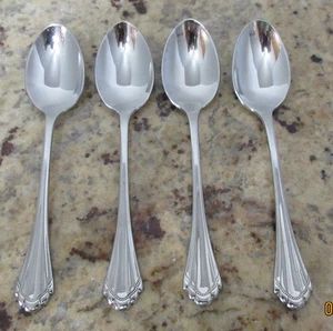“MARQUETTE” Community Oneida Stainless 4 Teaspoon- 6” (3 Sets Available) - Picture 1 of 6