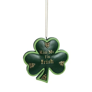 Kiss Me I'm Irish St. Patrick's Day Irish Fun Decor  Christmas XMAS Ornament - Picture 1 of 3
