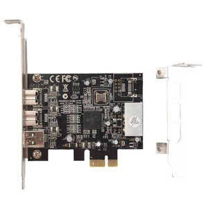 -PEX30016 3 Ports IEEE 1394 Firewire 1394B & 1394A Carte PCIe 1.1 X1 le J8768 - Photo 1/10