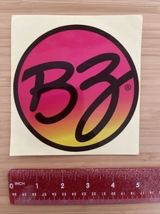 BZ Bodyboards Soft Surfboards Neon Pink Black 80's OG BZ Vintage Surfing STICKER - Picture 1 of 2