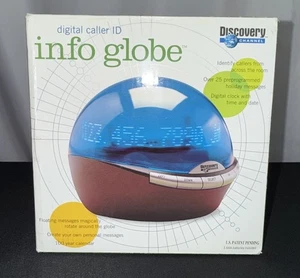 Olympia Discovery Infoglobe Digital Caller ID Clock Blue Floating Messages (NEW) - Picture 1 of 6