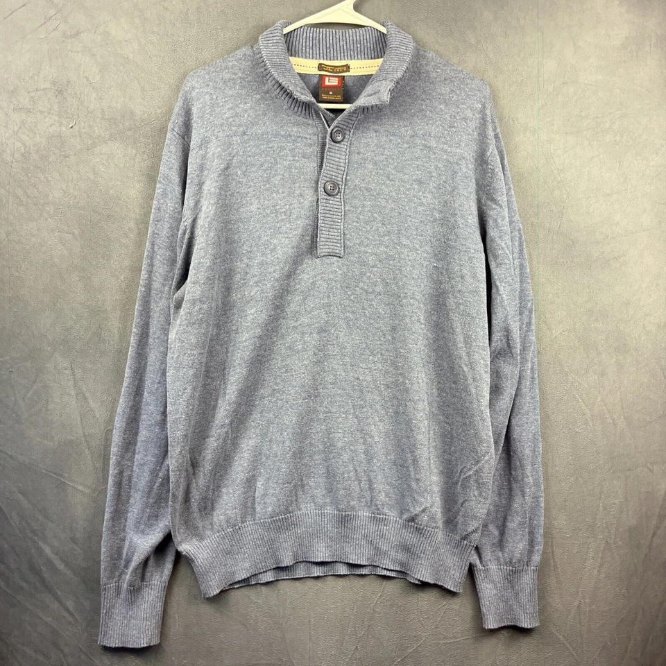 Suéter Jordan Craig Collection Legacy Para Hombres XL Cuello Simulado Azul Preppy Golf Tenis Foto 1 de 4