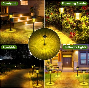 4 Pack Solar Garden Waterproof Lights Outdoor Pathway Yard 200 Lumens Super - Picture 1 of 12