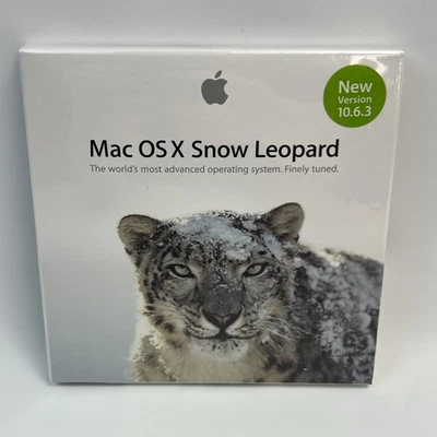 Apple Mac OS X Snow Leopard versión 10.6.3 venta al por menor MC573Z/A nuevo sellado de fábrica Foto 1 de 4