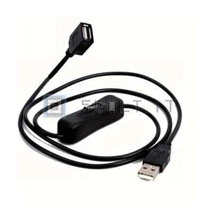 Cavo USB Prolunga da 1mt con Interruttore 5V Maschio Femmina - Foto 1 di 3