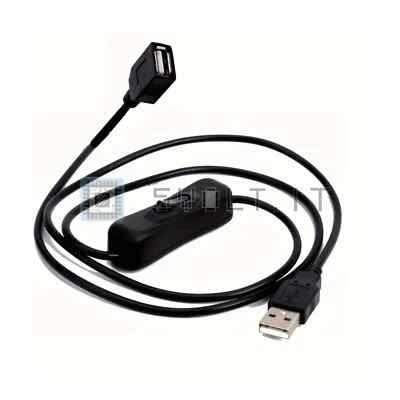 Cavo USB Prolunga da 1mt con Interruttore 5V Maschio Femmina - Immagine 1 di 3