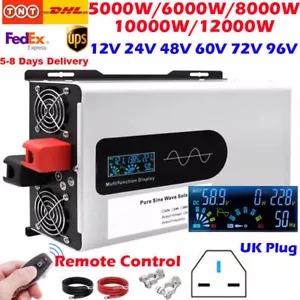 8000W 10000W 12000W Power Pure Sine Wave Solar Inverter 12V 24V 48V 60V to 240V - Picture 1 of 29