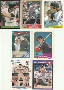 20 DICK SCHOFIELD different card lot 1985 - 1992 all Angels - Picture 1 of 3