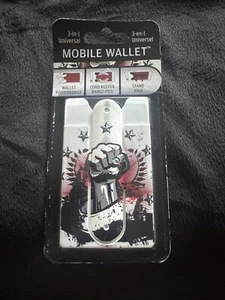 Power Fist Mobile Wallet, Cell Phone Stand, Cord Keeper, Card Holder - Picture 1 of 2