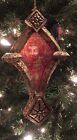Vintage Gothic Orthodox Icon Religious Stained Glass Christmas Ornaments