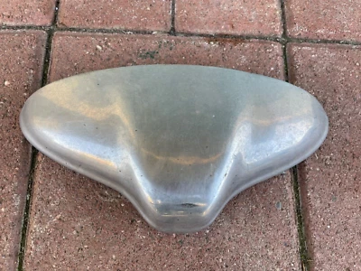 LUCE TARGA ALTISSIMO ORIGINALE ART 454/1 Fiat 500 D  600 in alluminio CONSERVATA - Immagine 1 di 3