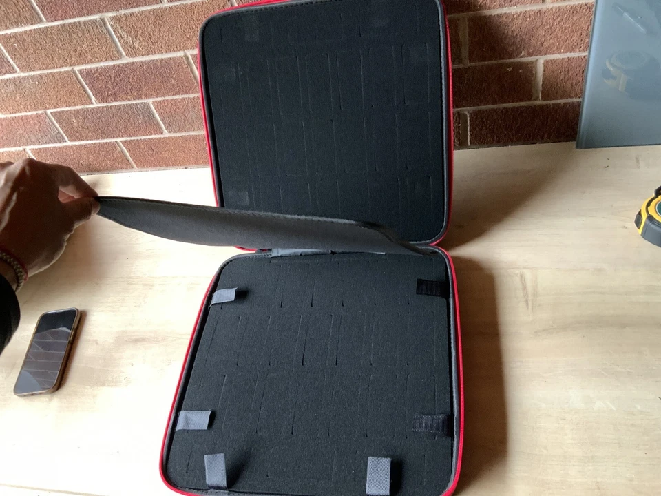 Case Protective Box Foam Watch Jewellery Coil 38x38x7cm Carry Case Kit Bag - Image 1 of 4