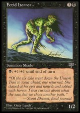 Magic the Gathering MTG Fetid Horror (123) Mirage   LP