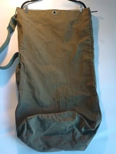 Vintage Reisetasche US Militär Armee grün Canvas Ente groß Seesack Top Load - Bild 1 von 10