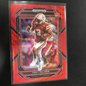 Trey Palmer 2023 Prizm Draft Picks Ruby Wave Prizm RC #200 Buccaneers H28