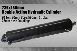 πβπ§ 30 Ton Hydraulic Ram - 725x150mm Double-Acting Hydraulic Cylinder πβπ§ - Picture 1 of 2