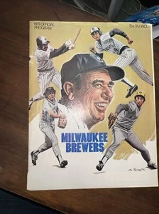 1979 Milwaukee Brewers vs Minnesota Twins Program Scorecard Loos Cover Scored - Picture 1 of 6