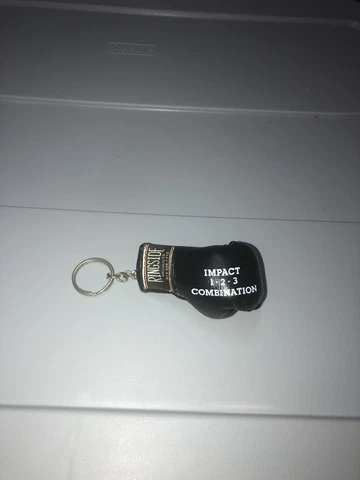 VTG Ringside Productions Leather Boxing Glove Keychain Impact 1-2-3 Combination Cover