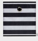 Room Essentials™ ~ 11" Storage Bin Polyester Cube ~ Black & White Striped Design