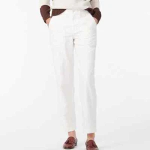 J. Crew Garment Dyed Foundry Pant in White AP392 Size 12 - Picture 1 of 1